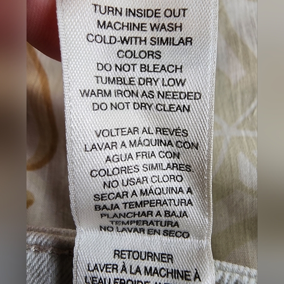 Chico's Platinum 5 pocket Jegging White Size 10 or 12 (1.5) - Picture 6 of 7